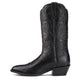 Ariat Wms Heritage Western R Toe Black Deertan - View 2