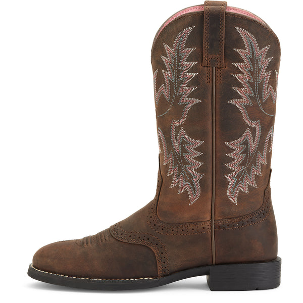 Ariat Wms Heritage Stockman Driftwood Brown - View 2