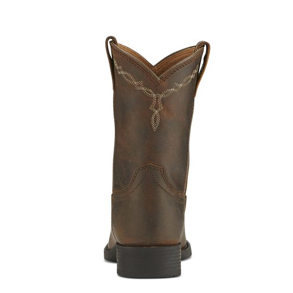 Ariat Kds Heritage Roper Distressed Brown - View 3