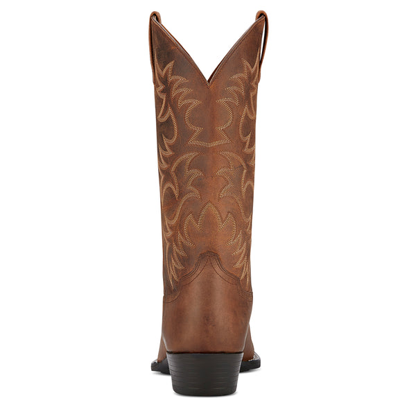 Ariat Mns Heritage Western R Toe Distressed Brown - View 3