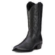 Ariat Mns Heritage Western R Toe Black Deertan
