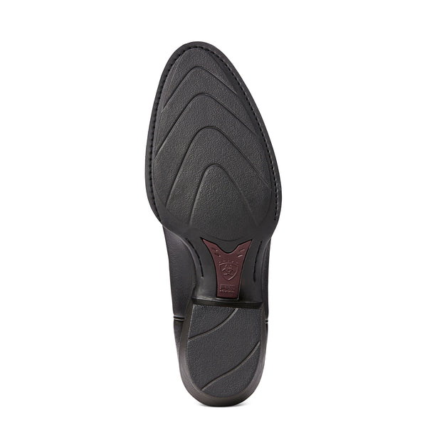 Ariat Mns Heritage Western R Toe Black Deertan - View 3