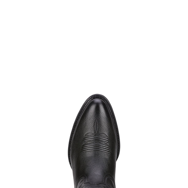 Ariat Mns Heritage Western R Toe Black Deertan - View 5