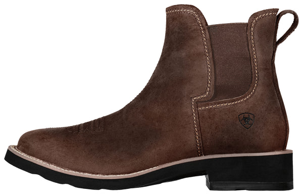 Ariat Mens Ambush Distressed Brown boots side view