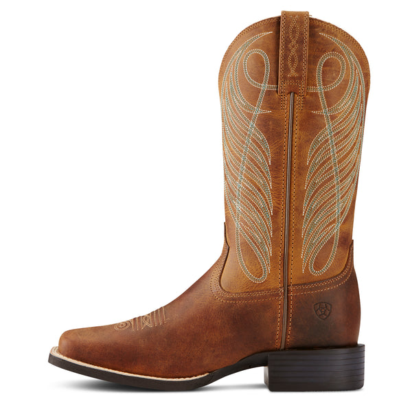 Ariat Wms Round Up Wst Powder Brown - View 4