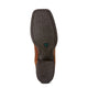 Ariat Womens Round Up Wide Square Toe Powder Brown 10018528 - Sole View