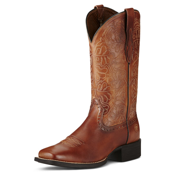 Ariat Womens Round Up Remuda Naturally Rich 10019905 - 3/4 Front View