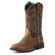 Ariat Wms Delilah Round Toe Distressed Brown / Fudge Brown