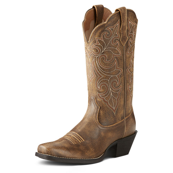 Ariat Womens Round Up Square Toe Vintage Bomber 10021620 - 3/4 Front View