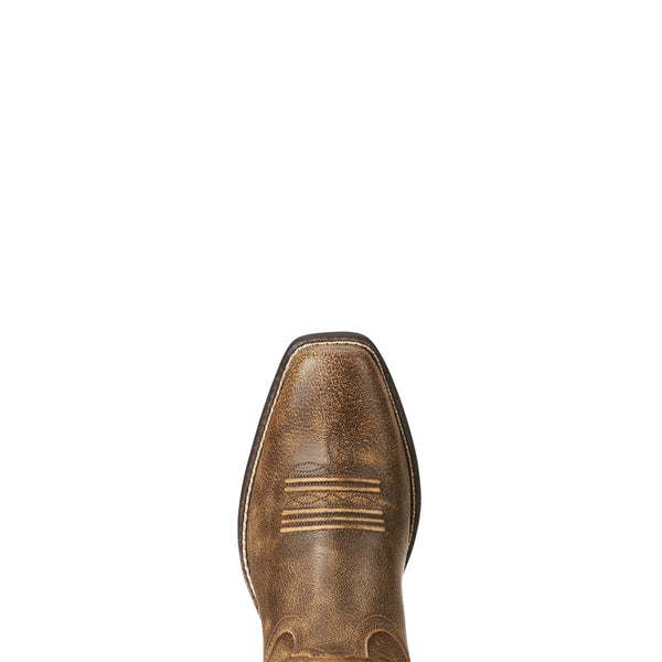Ariat Womens Round Up Square Toe Vintage Bomber 10021620 - Toe View