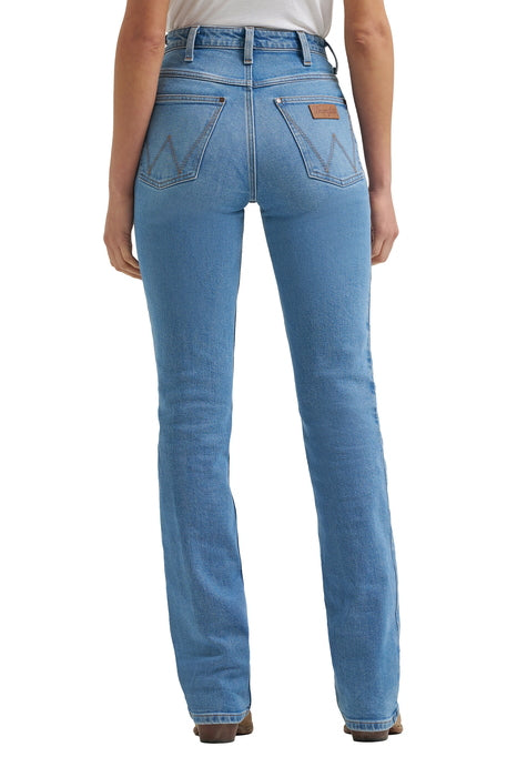 112367598 Wrangler Women's High Rise Boot Cut Jean - back