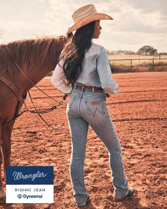 112367598 Wrangler Women's High Rise Boot Cut Jean - lifestyle
