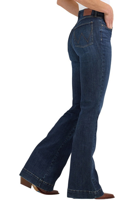 112367600 Wrangler Women's Hi Rise Trouser - Bespoke - side