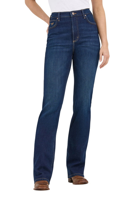 112367606 Wrangler Women's High Rise Boot Cut Jean - Rodeo - front