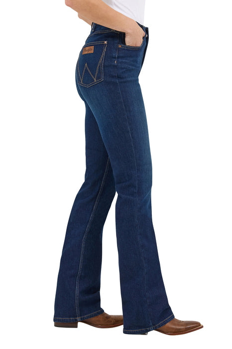 112367606 Wrangler Women's High Rise Boot Cut Jean - Rodeo - back
