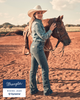 112367607 Wrangler Women's High Rise Boot Cut Jean - Rodeo - model back