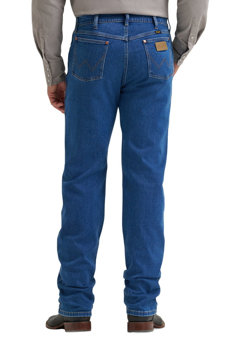 112381865 Wrangler Mens Tough Lite Original Fit Jean - Stonewash - back