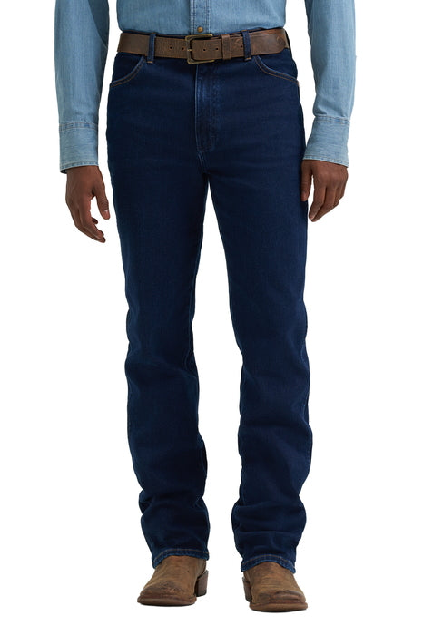 112381870 Wrangler Men's Tough Lite Slim Fit Jean - Original Rinse - front