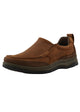 MENS TOBY SLIP-ON SHOE - EE fit - DARK BROWN - Size 7.0