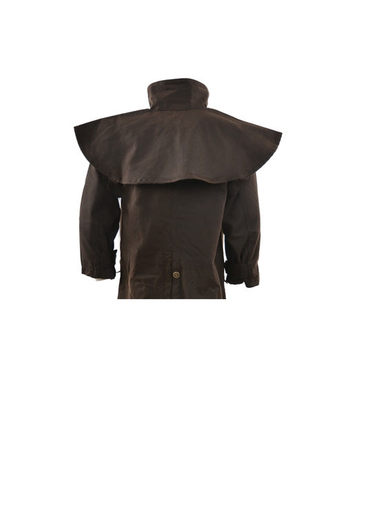 KIDS H/CTRY OILSKIN LONG COAT - Rustic Mulch - Size 6