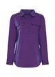 WMNS H/PLKT LIGHT CTN SHIRT - BRIGHT BLUE - Size 10