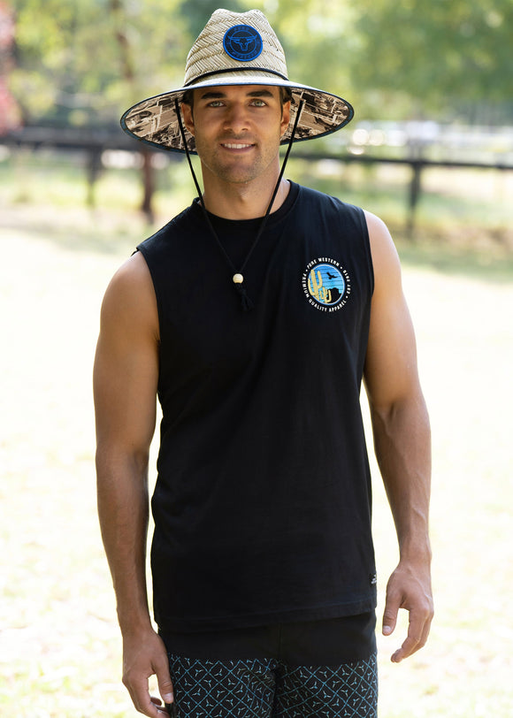 RODEO PRINT HAT - FUSCHIA - Size M