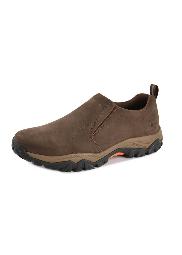 MENS RAMBLE SLIP-ON SHOE E fit - CHOCOLATE - Size 7.0