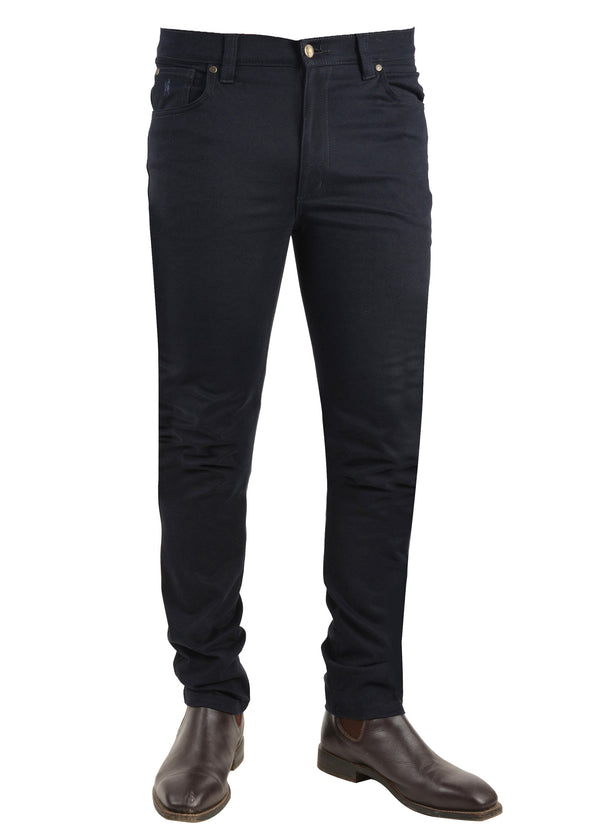 MENS SLIM MOLESKIN JEAN - Navy - Size 31