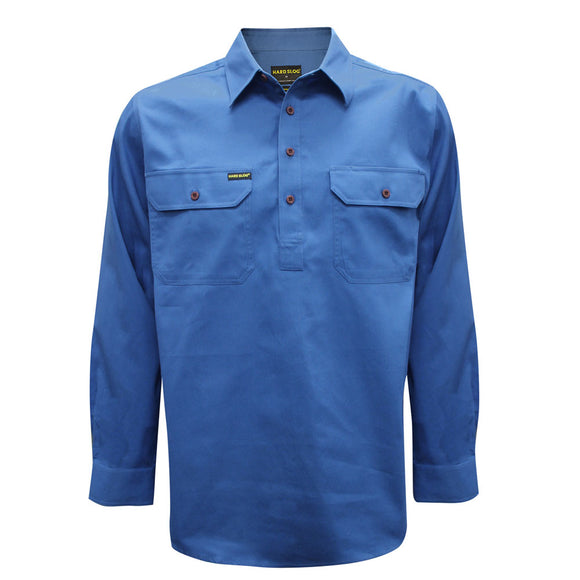 MENS H/PLKT LIGHT CTN SHIRT - DARK NAVY - Size 3XL