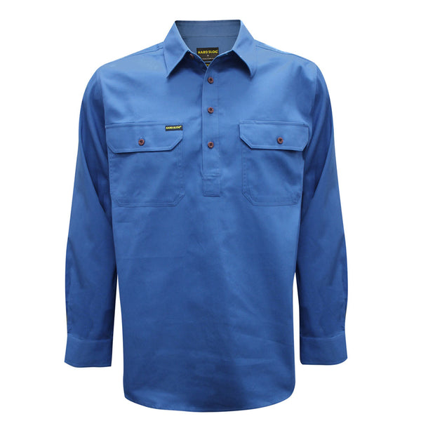 MENS H/PLKT LIGHT CTN SHIRT - DARK NAVY - Size 3XL
