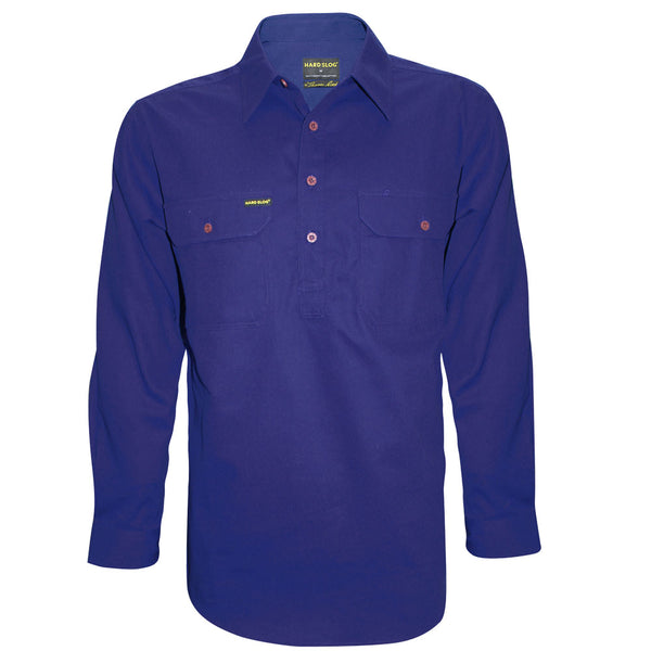 MENS H/PLKT LIGHT CTN SHIRT - DARK NAVY - Size XL