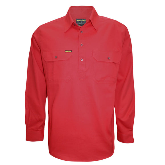 MENS H/PLKT LIGHT CTN SHIRT - DARK NAVY - Size L