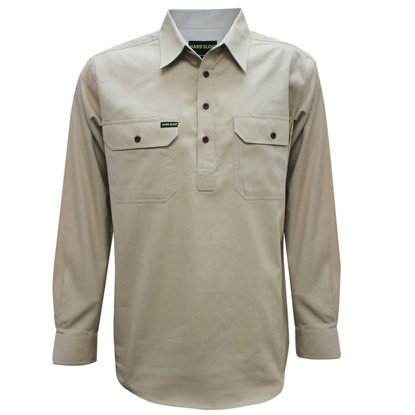 MENS H/PLKT LIGHT CTN SHIRT - DARK NAVY - Size M