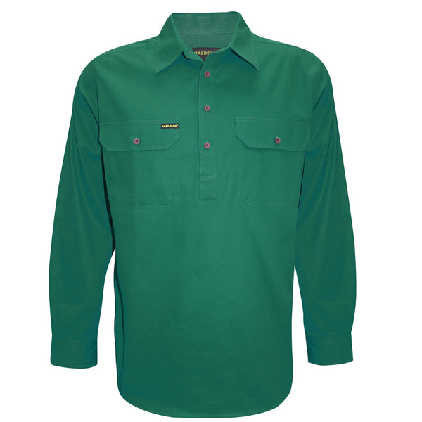 MENS H/PLKT LIGHT CTN SHIRT - DARK NAVY - Size S