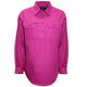 WMNS H/PLKT LIGHT CTN SHIRT - ROYAL BLUE - Size 16