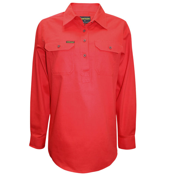 WMNS H/PLKT LIGHT CTN SHIRT - ROYAL BLUE - Size 20
