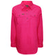WMNS H/PLKT LIGHT CTN SHIRT - ROYAL BLUE - Size 12