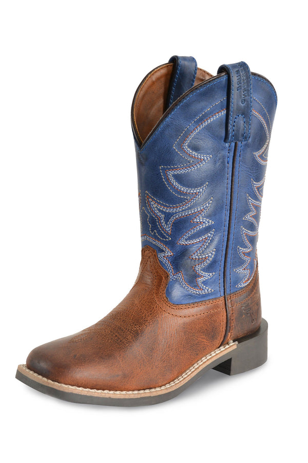 CHILDRENS JUDD BOOT - RUST/OILED BLUE - Size J10