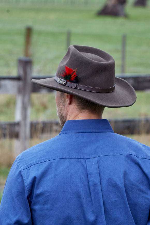 BENDIGO CRUSHABLE HAT - Dark Brown - Size M