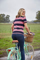 WMNS SUZIE SLIMMER LEG JEAN28L - Avoca Wash - Size 10