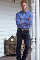 MENS WINTON LS SHIRT - Dark Navy - Size L