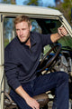 MENS 1/4 ZIP FLEECE TOP - DARK NAVY - Size M