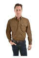 HEAVY DRILL H/PLKT LS SHIRT - Tomato - Size 4XL