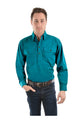 HEAVY DRILL H/PLKT LS SHIRT - Navy - Size XS
