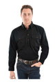 HEAVY DRILL H/PLKT LS SHIRT - Tomato - Size XS