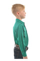 KIDS HEAVY DRILL LS SHIRT - Cobalt - Size 7