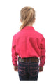 KIDS HEAVY DRILL LS SHIRT - Cobalt - Size 8