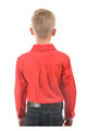 KIDS HEAVY DRILL LS SHIRT - Cobalt - Size 4