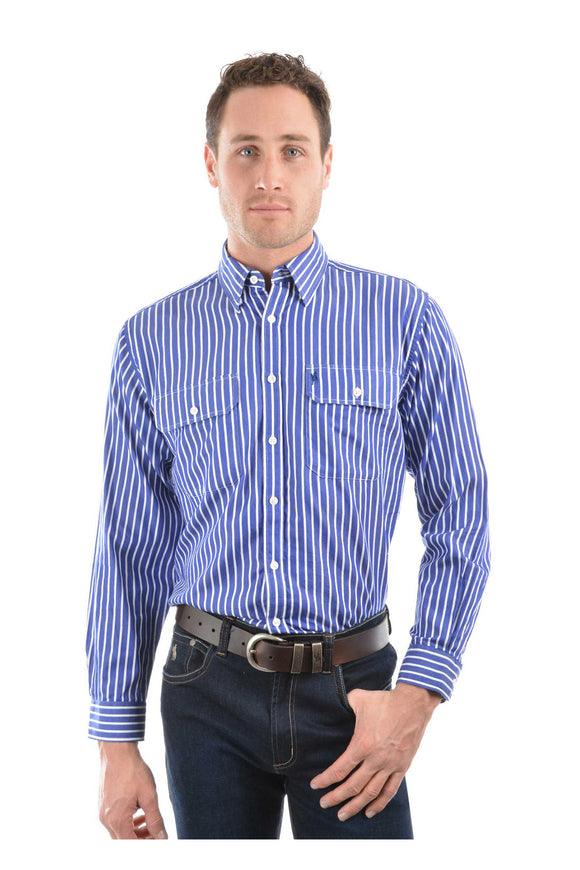 MENS WINTON LS SHIRT - Dark Navy - Size M