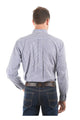 MENS WENTWORTH LS SHIRT - Royal Blue/Red - Size S